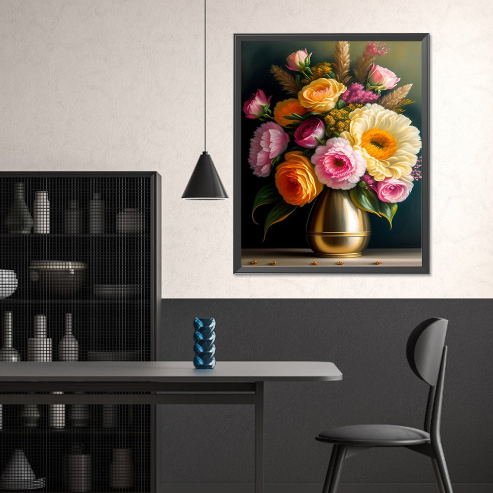 Vase Bouquet - Full Square Drill Diamond Painting 40*50CM