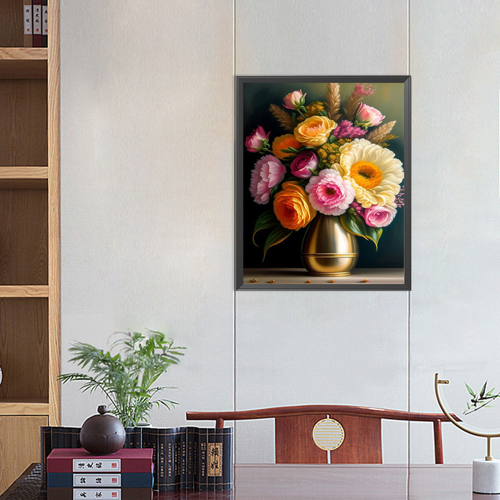 Vase Bouquet - Full Square Drill Diamond Painting 40*50CM