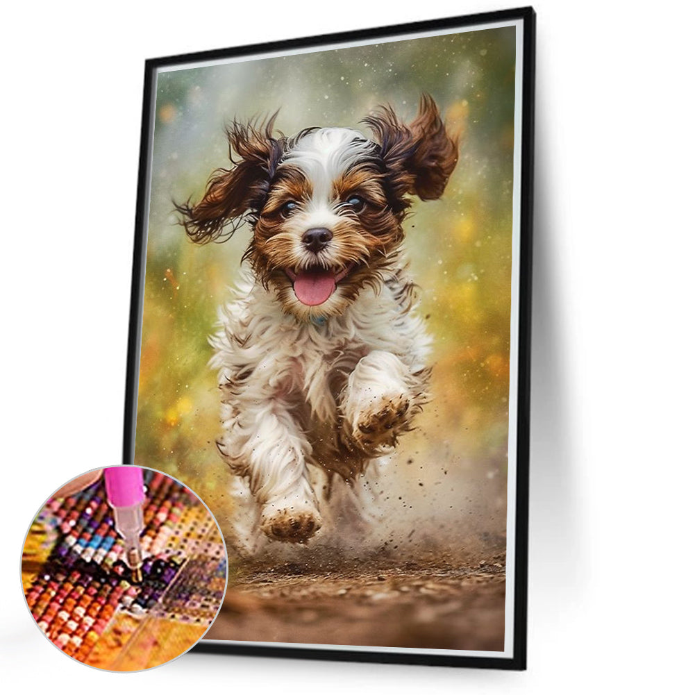 Puppy - Full Square Drill Diamond Painting 50*70CM