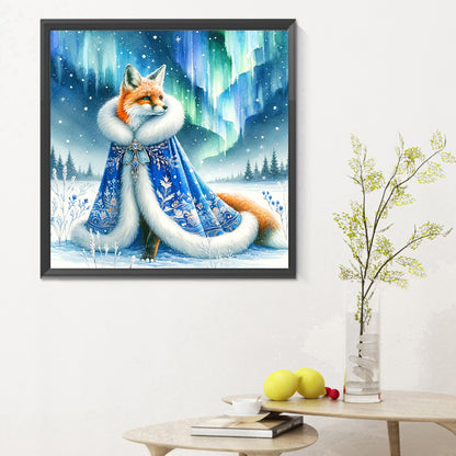 Aurora Fox - Full Round Drill Diamond Painting 30*30CM