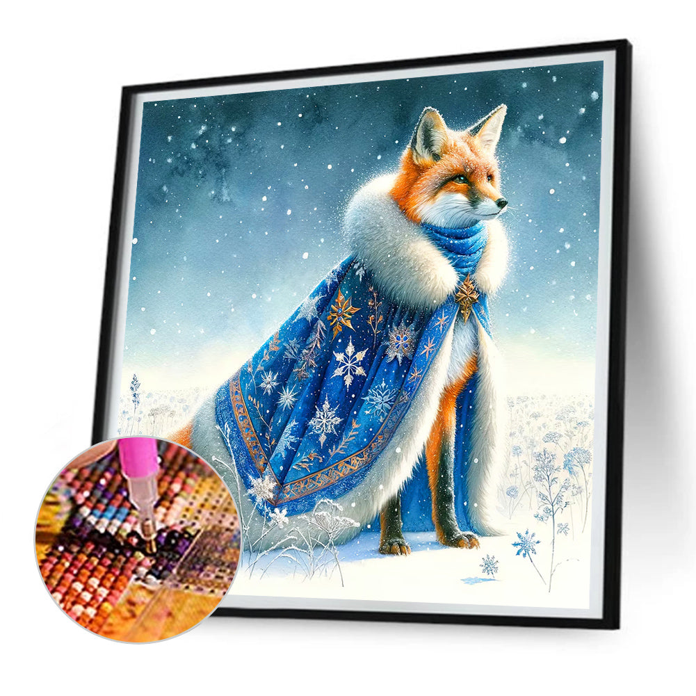 Aurora Fox - Full Round Drill Diamond Painting 30*30CM