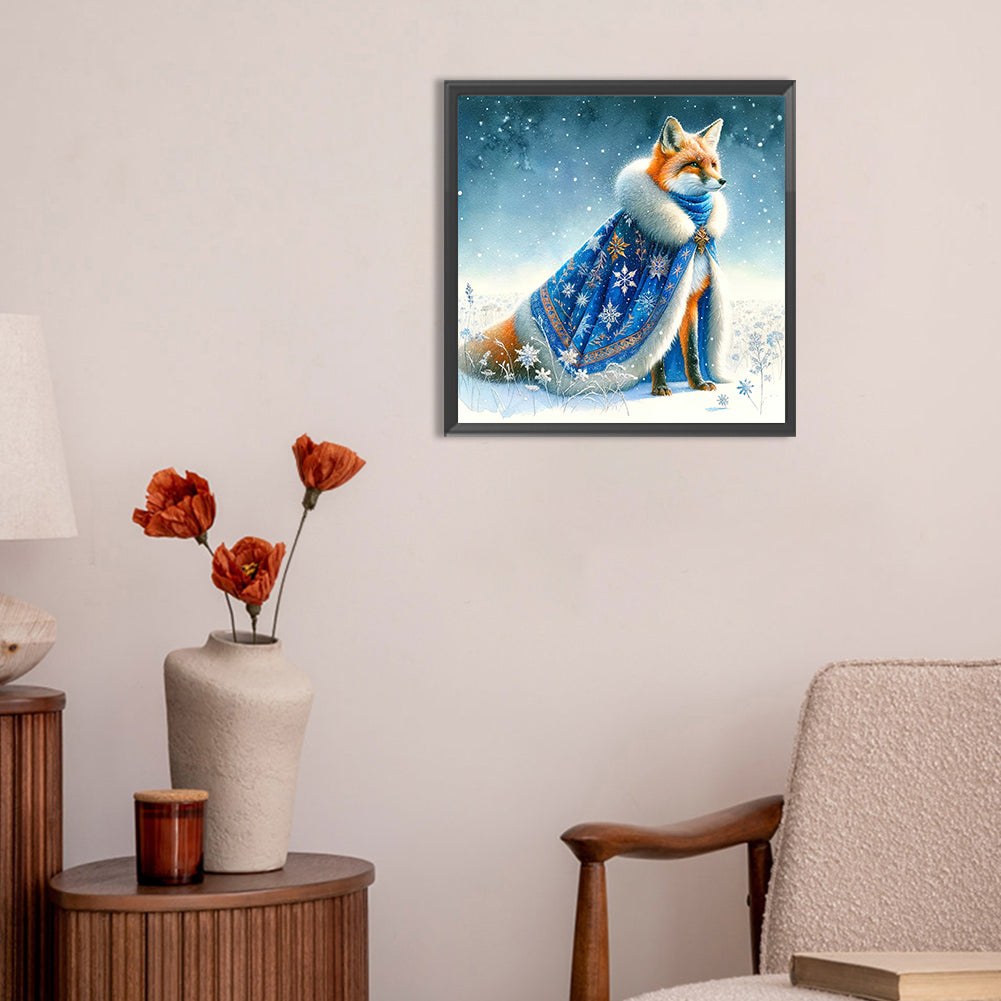 Aurora Fox - Full Round Drill Diamond Painting 30*30CM