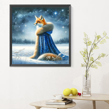 Aurora Fox - Full Round Drill Diamond Painting 30*30CM