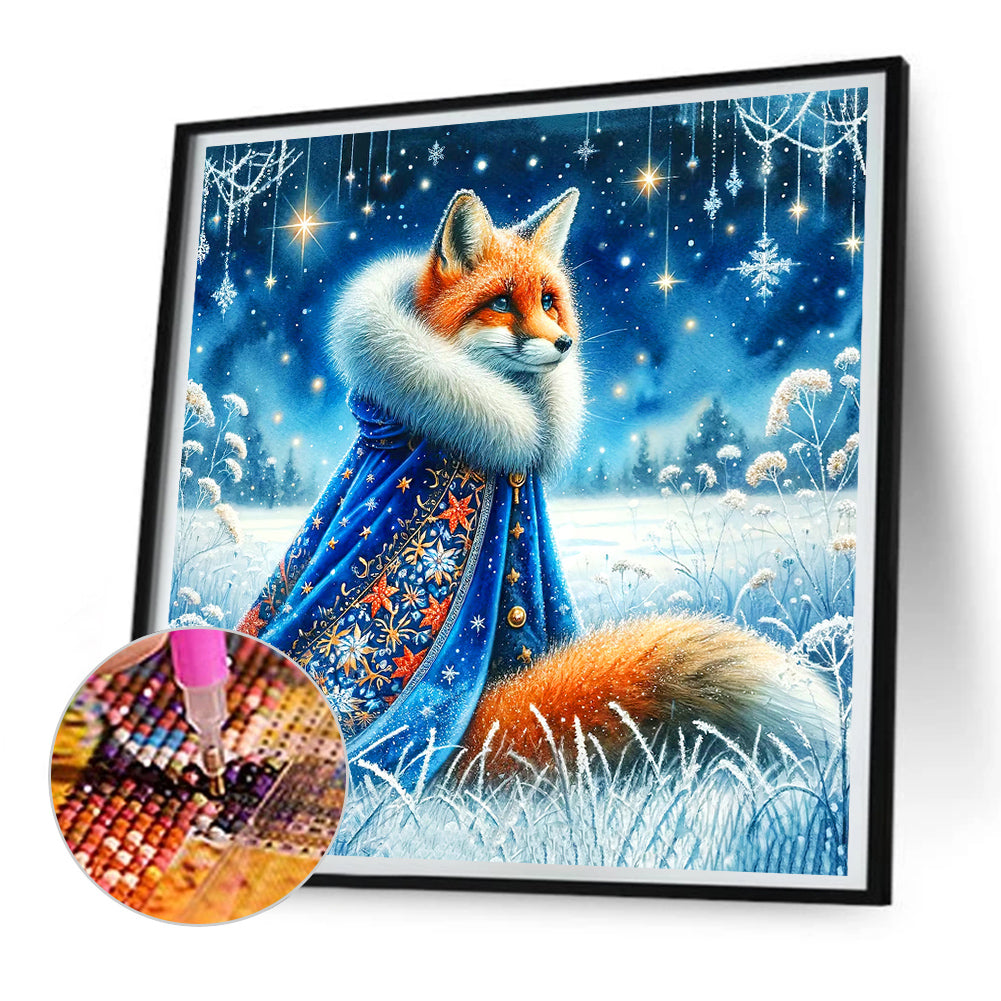 Aurora Fox - Full Round Drill Diamond Painting 30*30CM