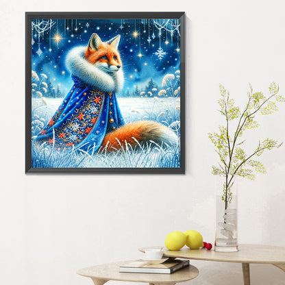 Aurora Fox - Full Round Drill Diamond Painting 30*30CM