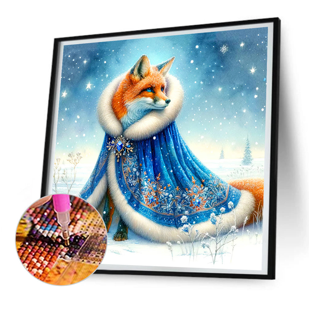 Aurora Fox - Full Round Drill Diamond Painting 30*30CM