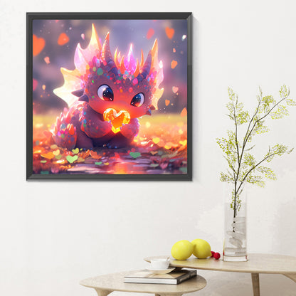 Love Purple Dragon - Full Round Drill Diamond Painting 30*30CM