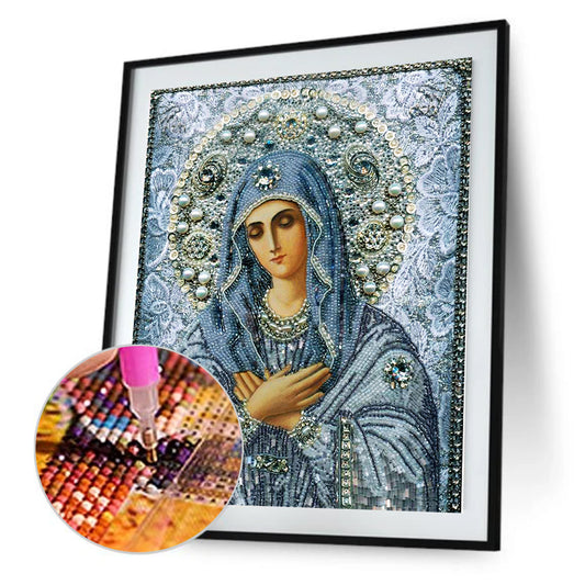 Maria - Special Shaped Drill Diamond Painting 26*30CM