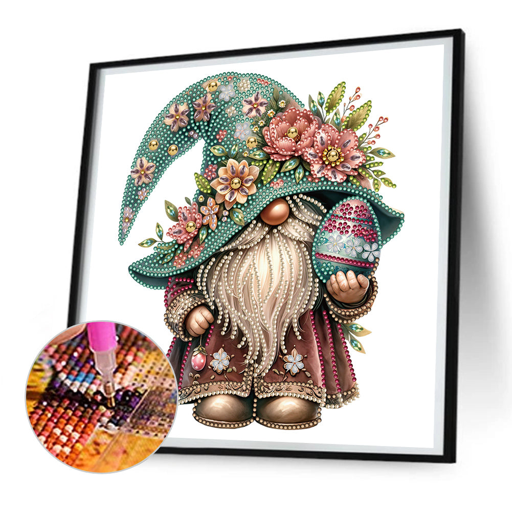 Easter Gnome - Special Shaped Drill Diamond Painting 30*30CM