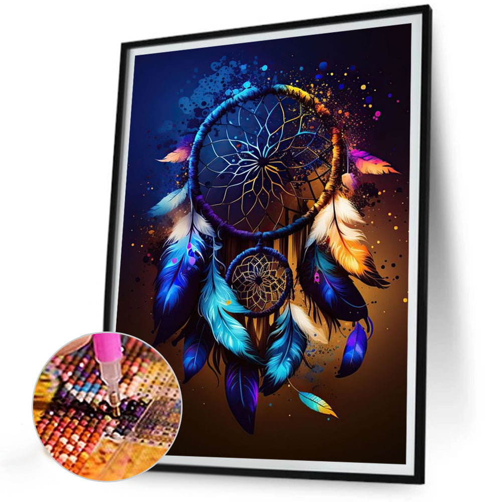 Dreamcatcher - Full Round Drill Diamond Painting 30*40CM