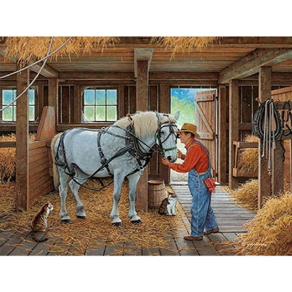 Country House - Full Square Drill Diamond Painting 40*30CM