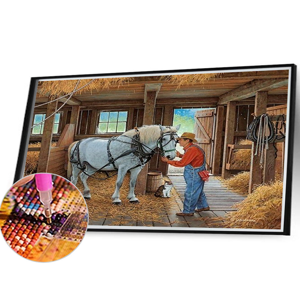 Country House - Full Square Drill Diamond Painting 40*30CM