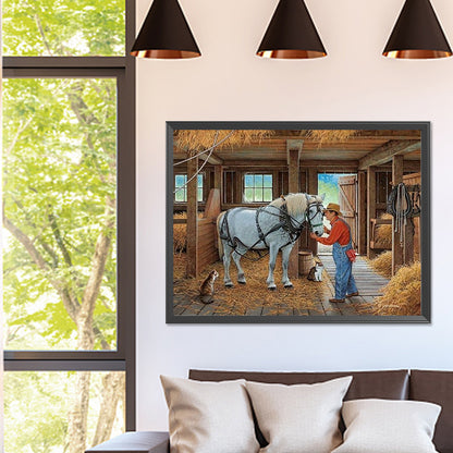 Country House - Full Square Drill Diamond Painting 40*30CM