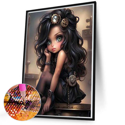 Sweet Cool Girl - Full Square Drill Diamond Painting 50*70CM