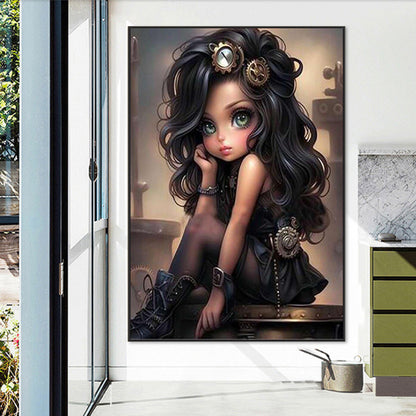 Sweet Cool Girl - Full Square Drill Diamond Painting 50*70CM