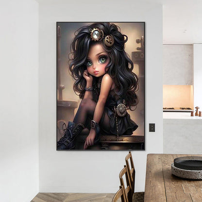 Sweet Cool Girl - Full Square Drill Diamond Painting 50*70CM