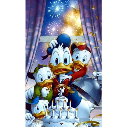 Donald Duck - Full Round Drill Diamond Painting 45*75CM