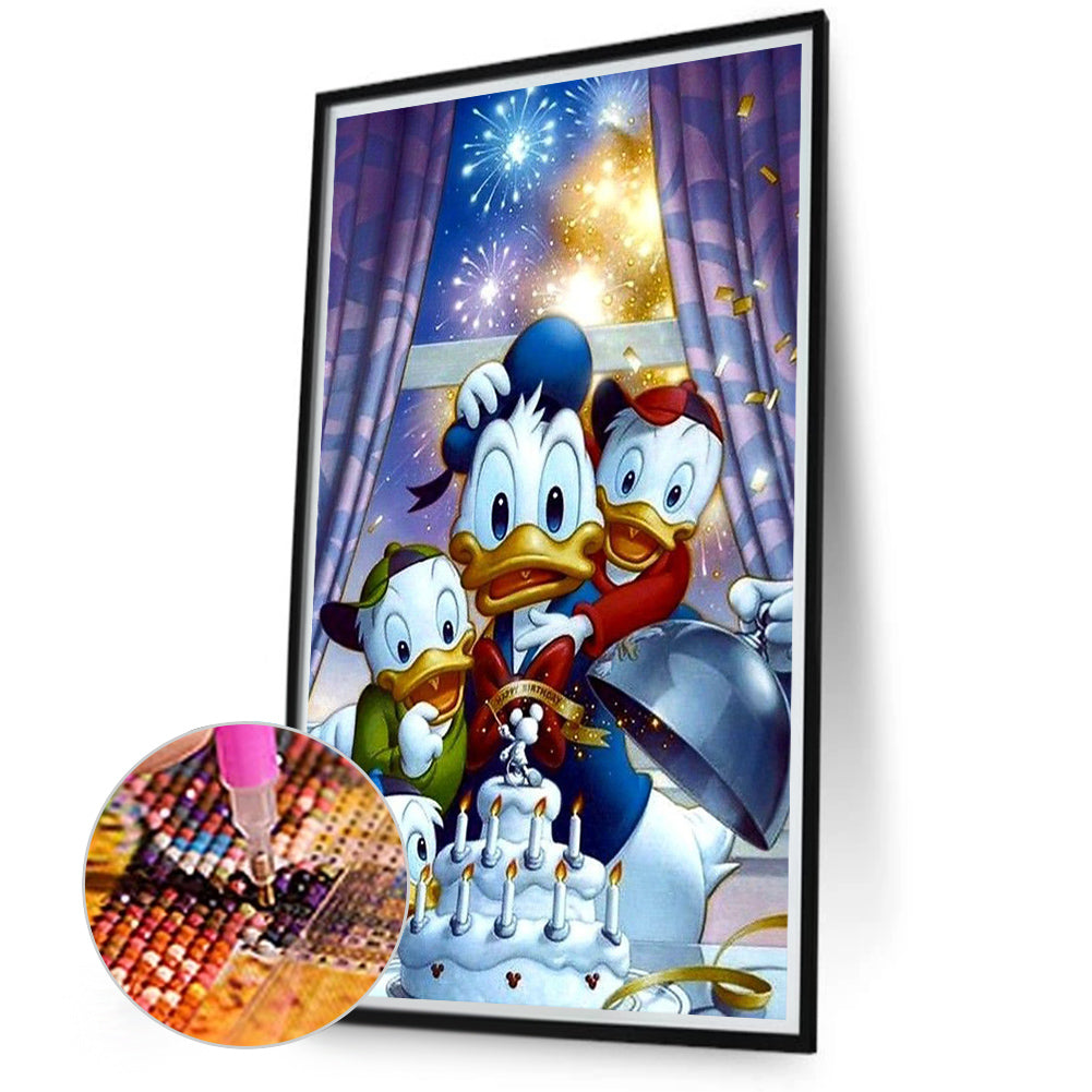 Donald Duck - Full Round Drill Diamond Painting 45*75CM