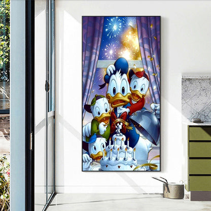 Donald Duck - Full Round Drill Diamond Painting 45*75CM