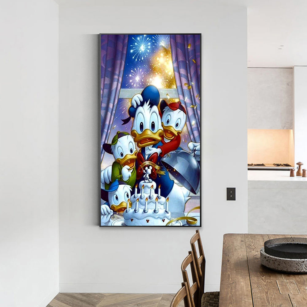 Donald Duck - Full Round Drill Diamond Painting 45*75CM