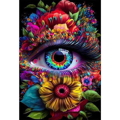 Flower Eyes - Full Round Drill Diamond Painting 50*70CM