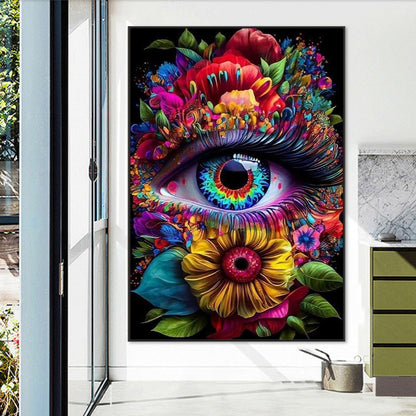 Flower Eyes - Full Round Drill Diamond Painting 50*70CM