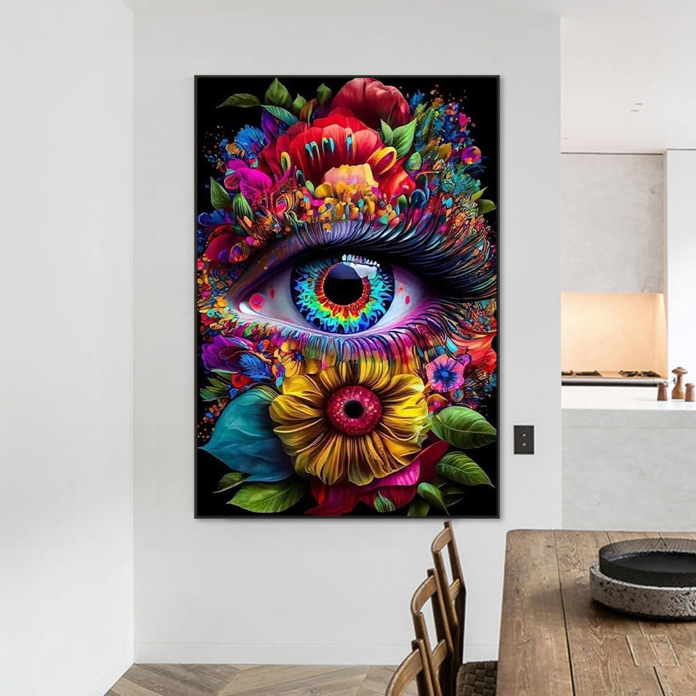 Flower Eyes - Full Round Drill Diamond Painting 50*70CM