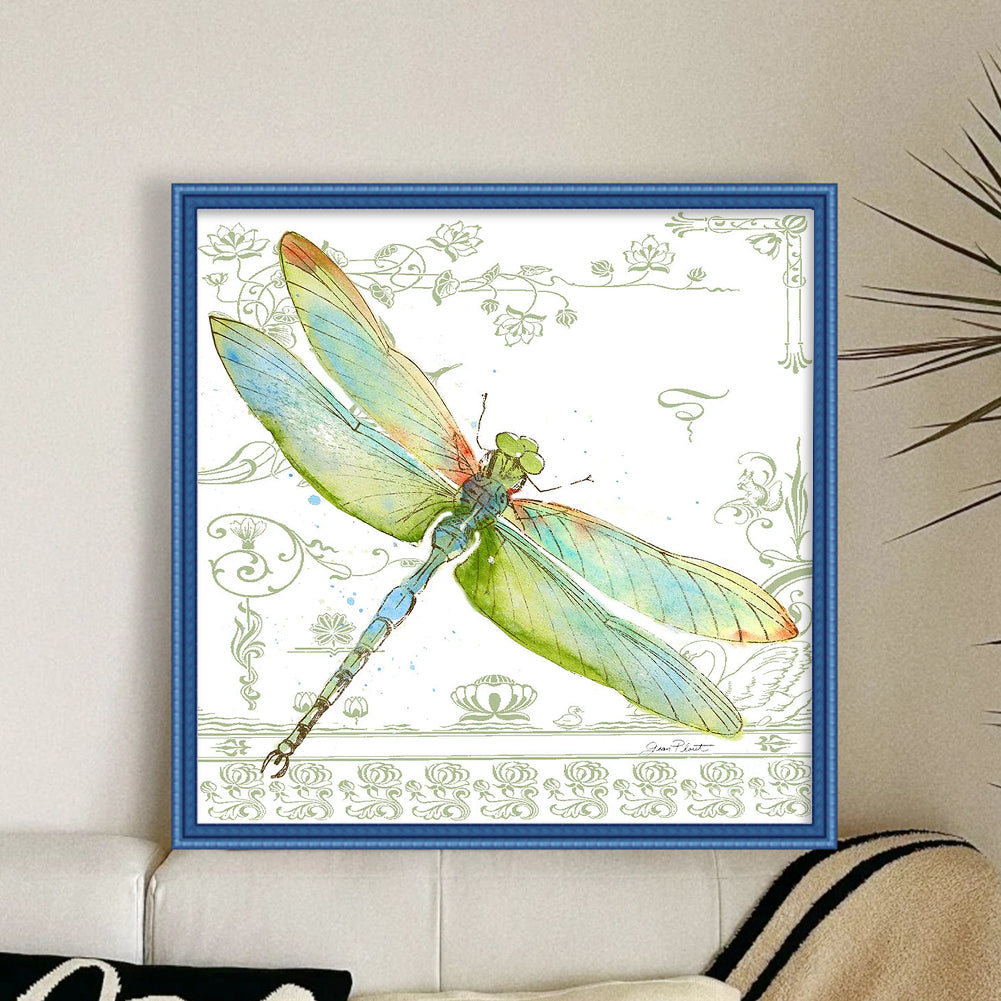 Dragonfly - 11CT Stamped Cross Stitch 50*50CM