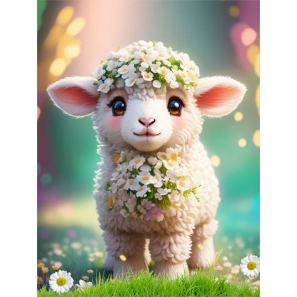 Little Sheep - Full Round Drill Diamond Painting 30*40CM