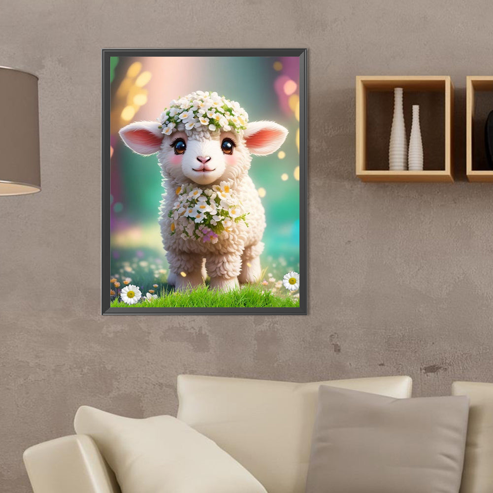 Little Sheep - Full Round Drill Diamond Painting 30*40CM