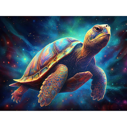 Mysterious Turtle - Full Round Drill Diamond Painting 40*30CM