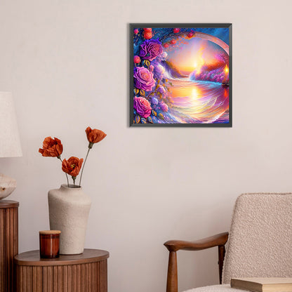 Sea Of Colorful Roses - Full Round Drill Diamond Painting 30*30CM