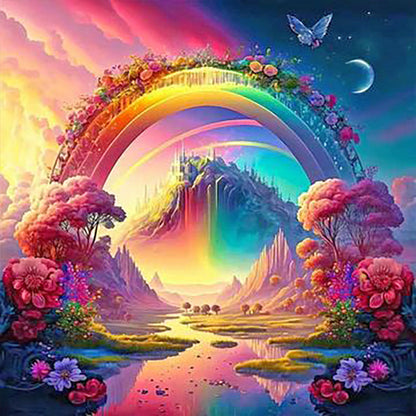 Colorful Yin Yang Wonderland - Full Round Drill Diamond Painting 30*30CM