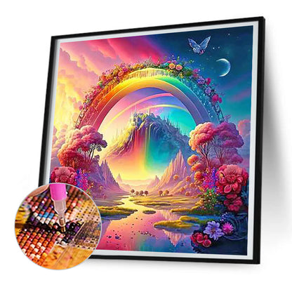 Colorful Yin Yang Wonderland - Full Round Drill Diamond Painting 30*30CM