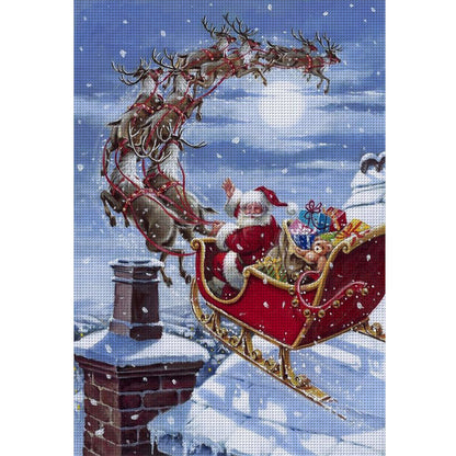 Santa Claus - 11CT Stamped Cross Stitch 40*60CM