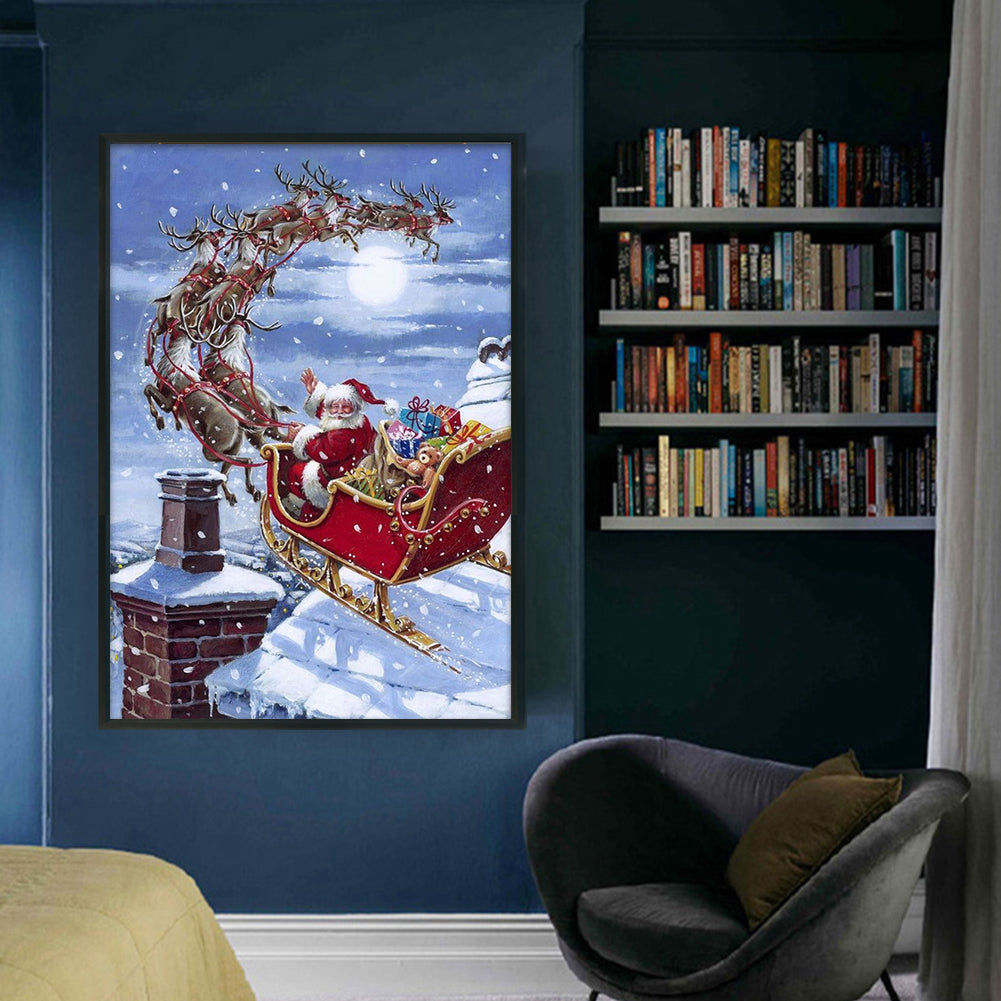 Santa Claus - 11CT Stamped Cross Stitch 40*60CM