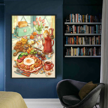 Breakfast - 11CT Stamped Cross Stitch 40*60CM