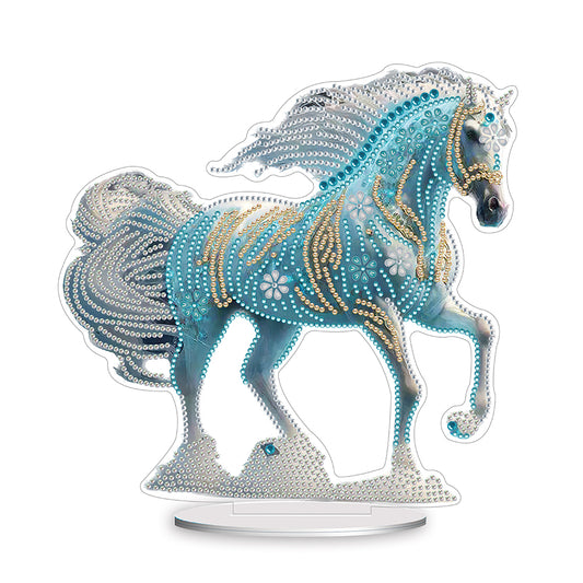 Chinese Zodiac Horse Diamond Painting Desktop Ornament for Office Desktop Decor