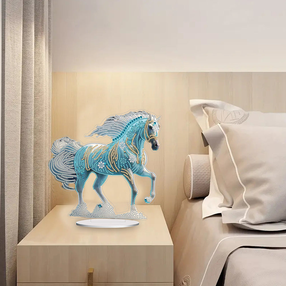 Chinese Zodiac Horse Diamond Painting Desktop Ornament for Office Desktop Decor