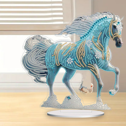 Chinese Zodiac Horse Diamond Painting Desktop Ornament for Office Desktop Decor