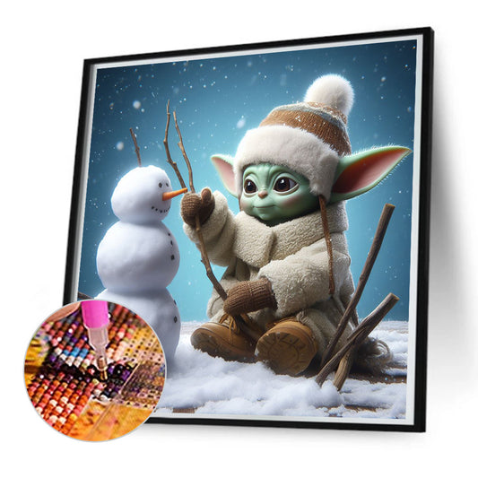 Yoda And The Yeti - Full Round Drill Diamond Painting 50*50CM