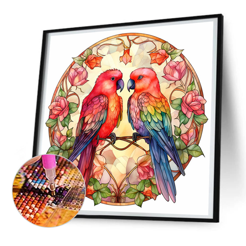 Love For Birds - Full Round Drill Diamond Painting 30*30CM