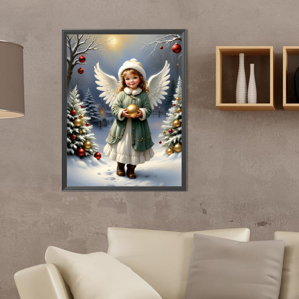 Little Angel Girl - Full Round Drill Diamond Painting 30*40CM