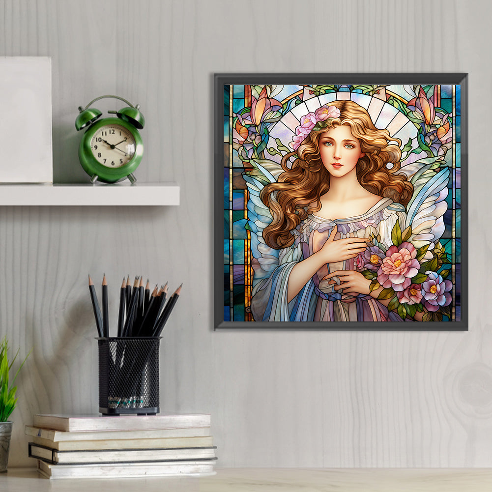 Goddess Glass Painting - Full Round Drill Diamond Painting 30*30CM