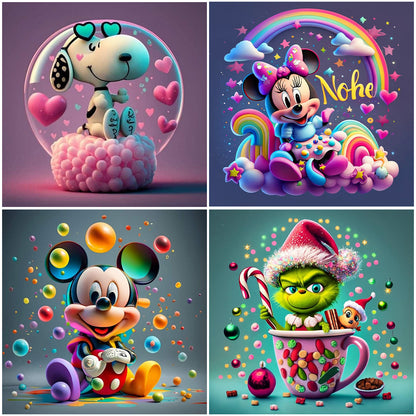 Mickey Mouse - Full Round Drill Diamond Painting 30*30CM