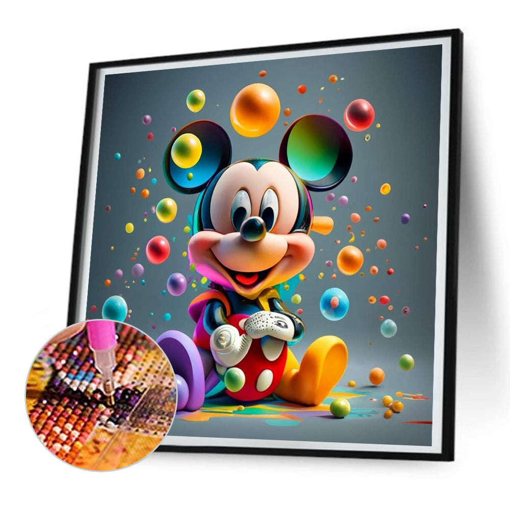 Mickey Mouse Mickey - Full Round Drill Diamond Painting 30*30CM