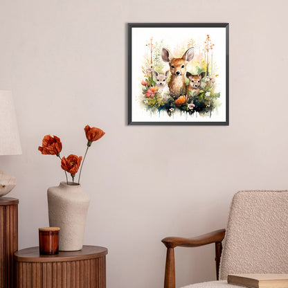 Forest Animals - Full Round Drill Diamond Painting 30*30CM