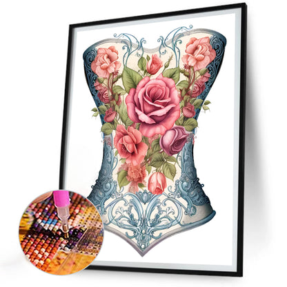Tight Rose Corset - Full Round Drill Diamond Painting 30*40CM