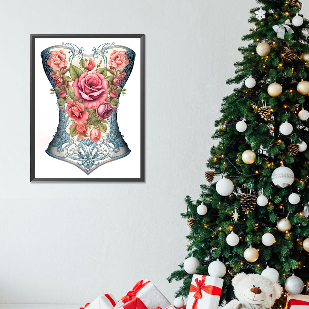 Tight Rose Corset - Full Round Drill Diamond Painting 30*40CM