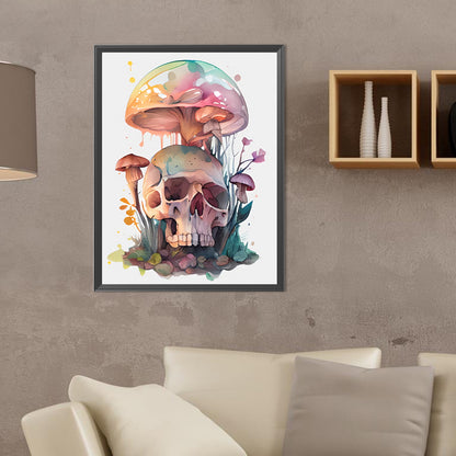 Skull Mushroom - Full Round Drill Diamond Painting 30*40CM